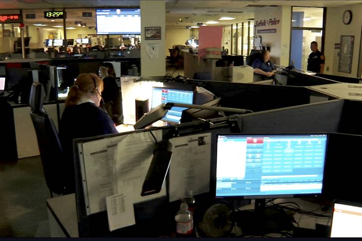 he 911 operations center at Suffolk County Police Headquarters in Yaphank, New York on Sept. 19, 2022. Suffolk was among the 80 percent of New York police departments that did not submit crime data to the FBI.